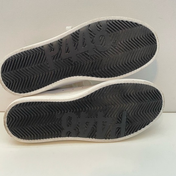 p448 Rare Silver White Iridescent Camo Design Sneaker Size 5-5.5 - Picture 9 of 10